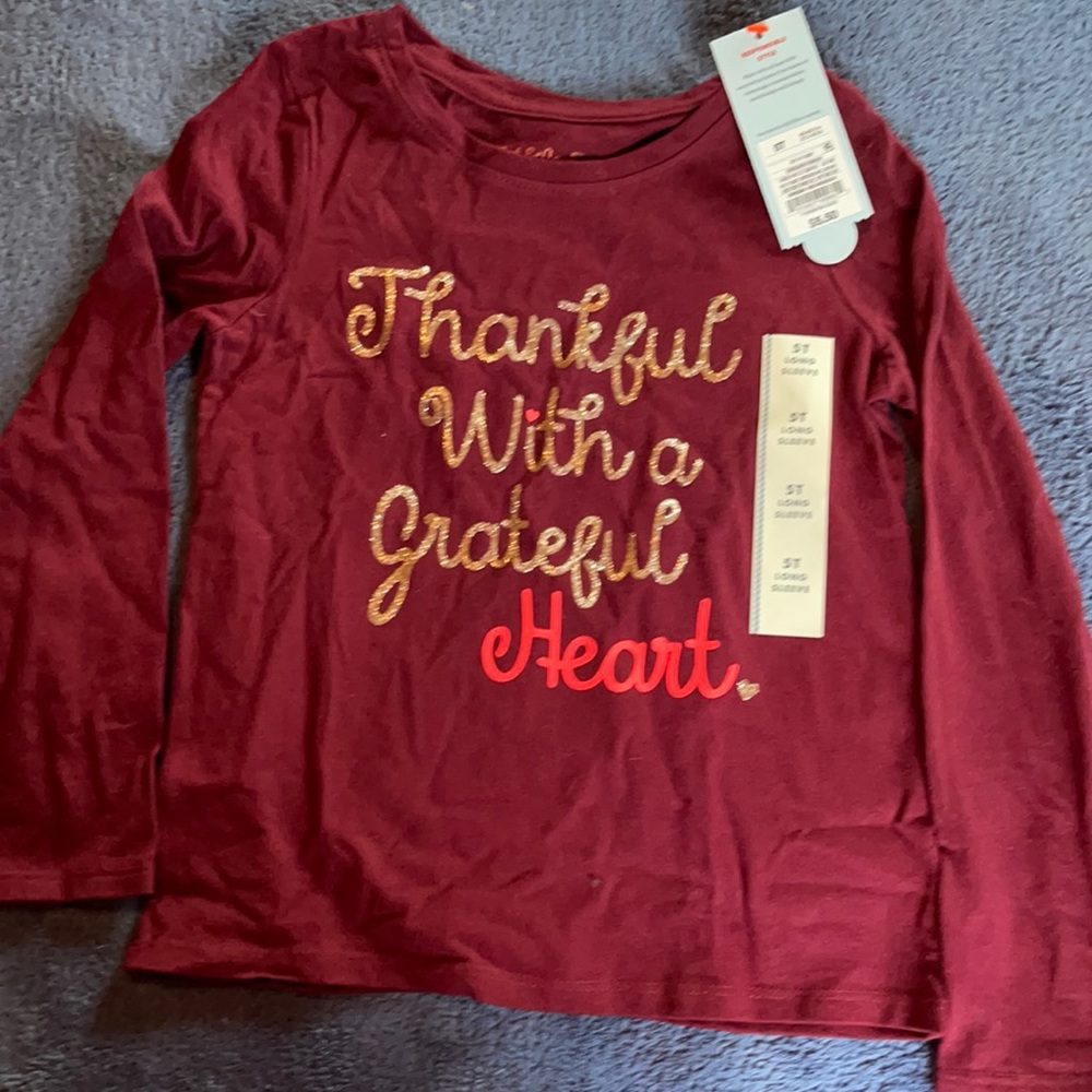 Maroon Cat&Jack LS tee